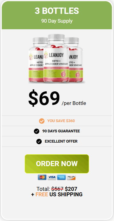 LeanJoy 3 Bottle Price